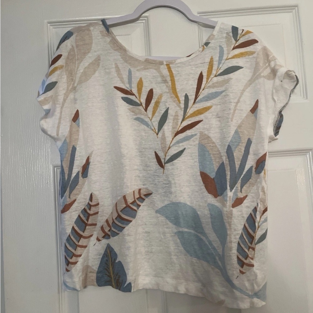 Cynthia Rowley Multicolor Linen Top